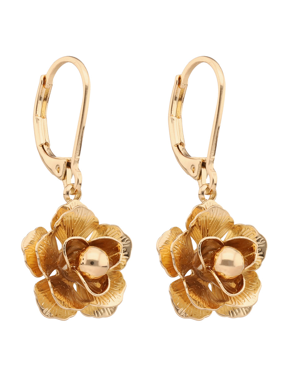 ARETES NAPIER COLOR dorado FORMA FLOR 17G02876