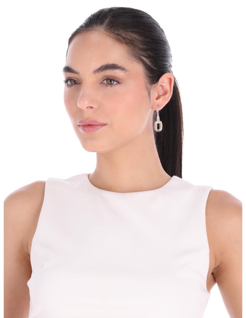 ARETES NAPIER COLOR tritono FORMA CUADRADA 17G03060