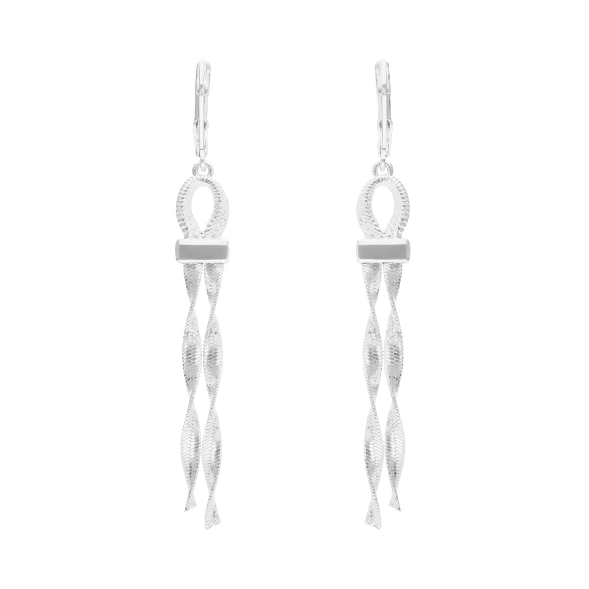 ARETES NAPIER COLOR plateado FORMA ONDULADA 17G03067