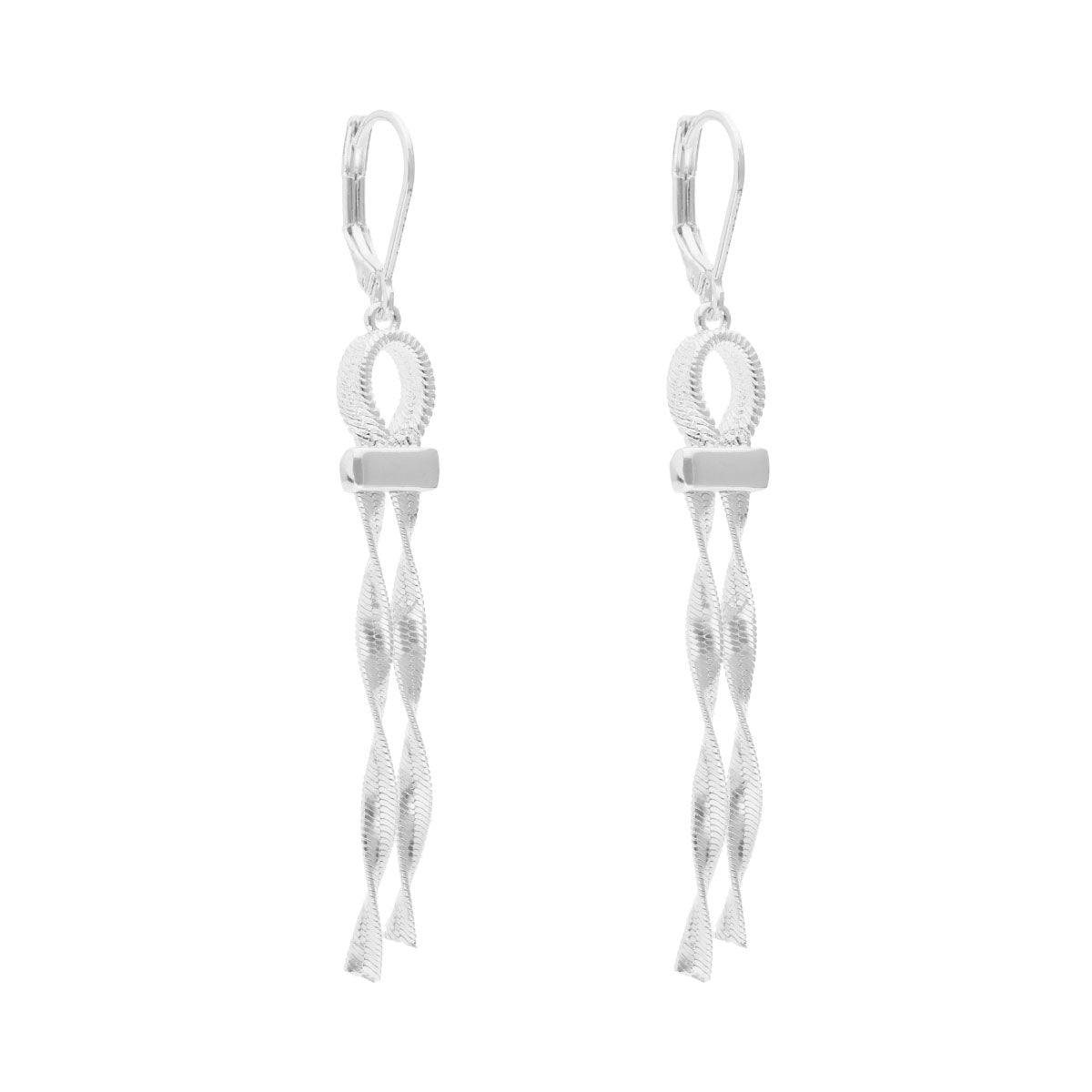 ARETES NAPIER COLOR plateado FORMA ONDULADA 17G03067