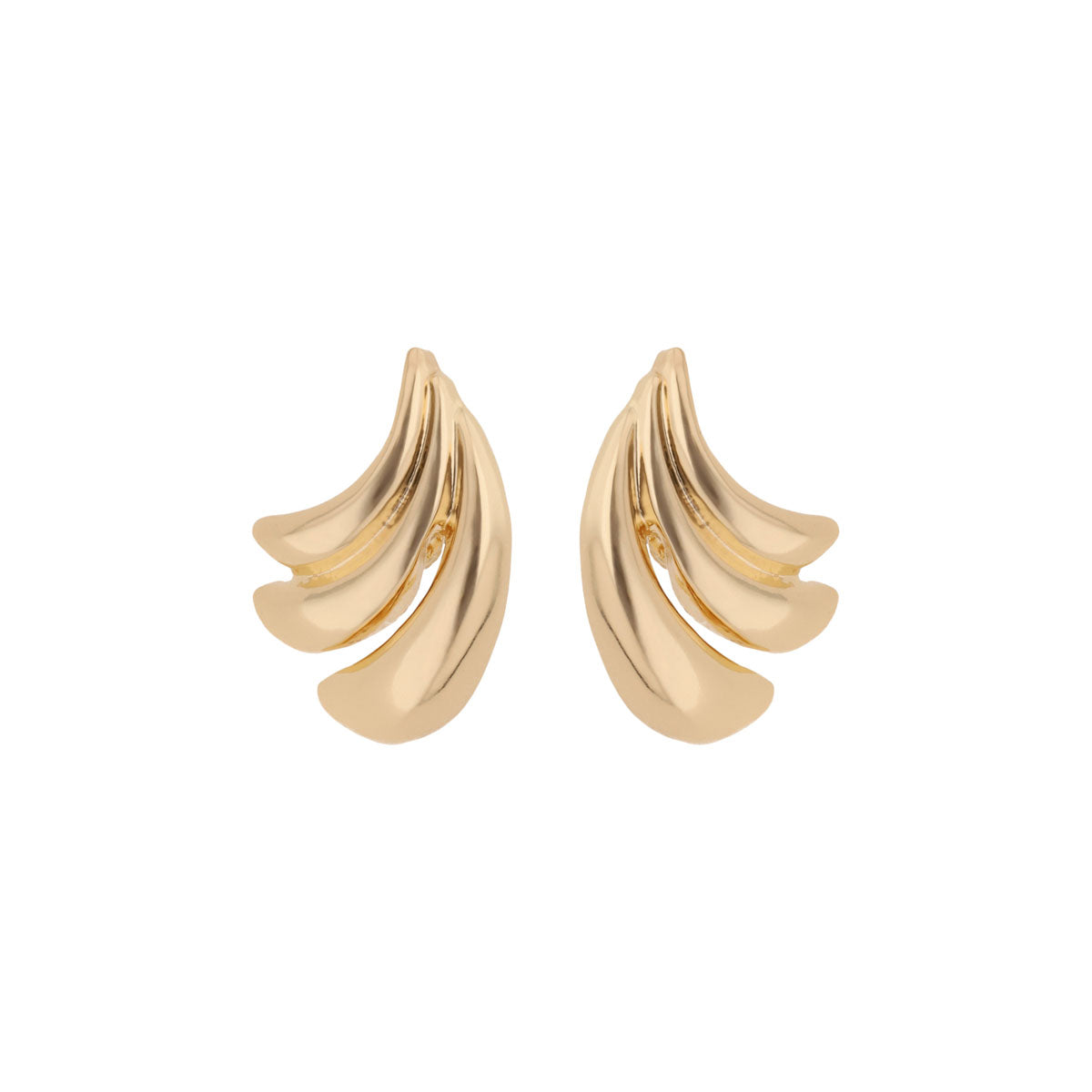 ARETES NAPIER PE GOLDEN WAVES STUDS - GLD DORADO