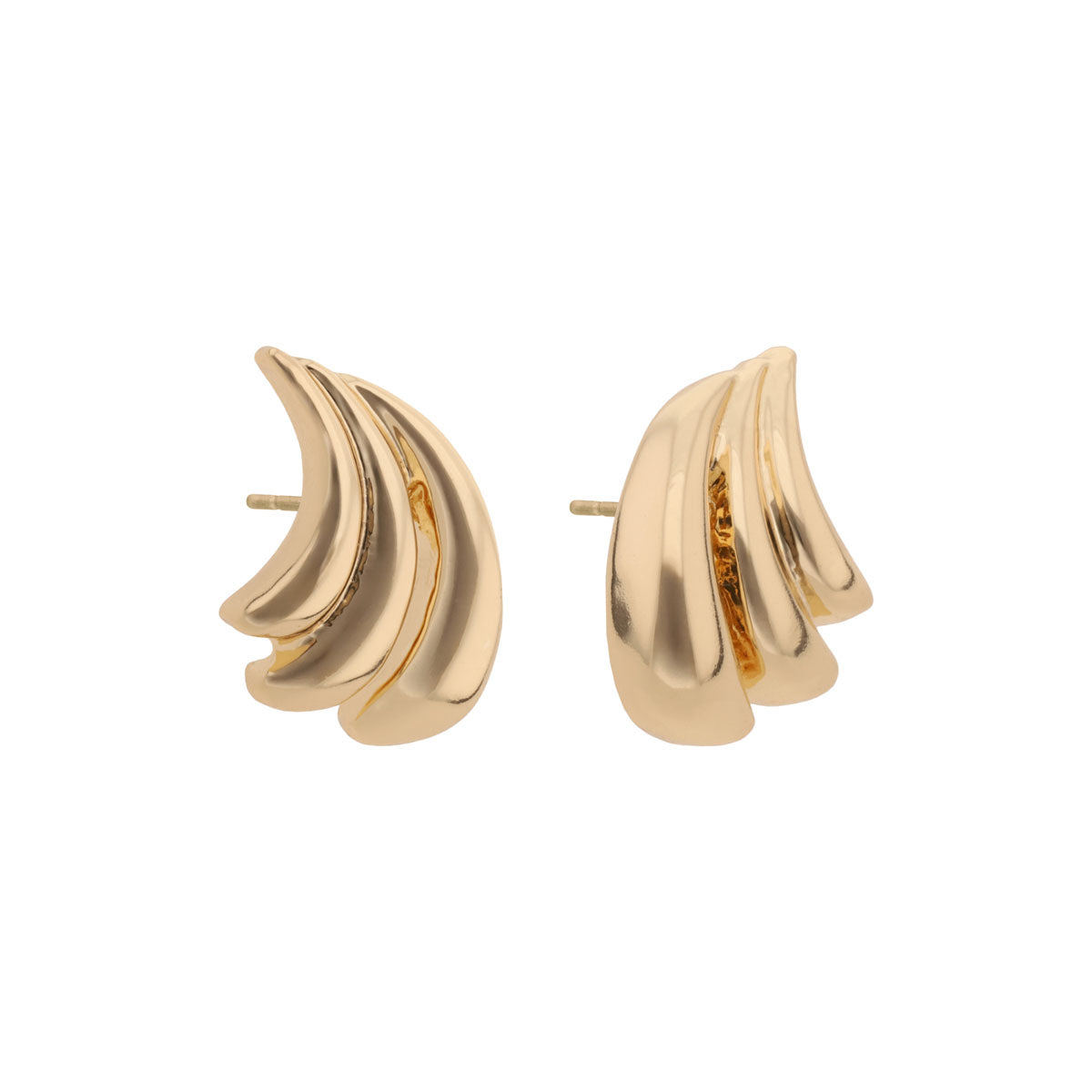 ARETES NAPIER PE GOLDEN WAVES STUDS - GLD DORADO