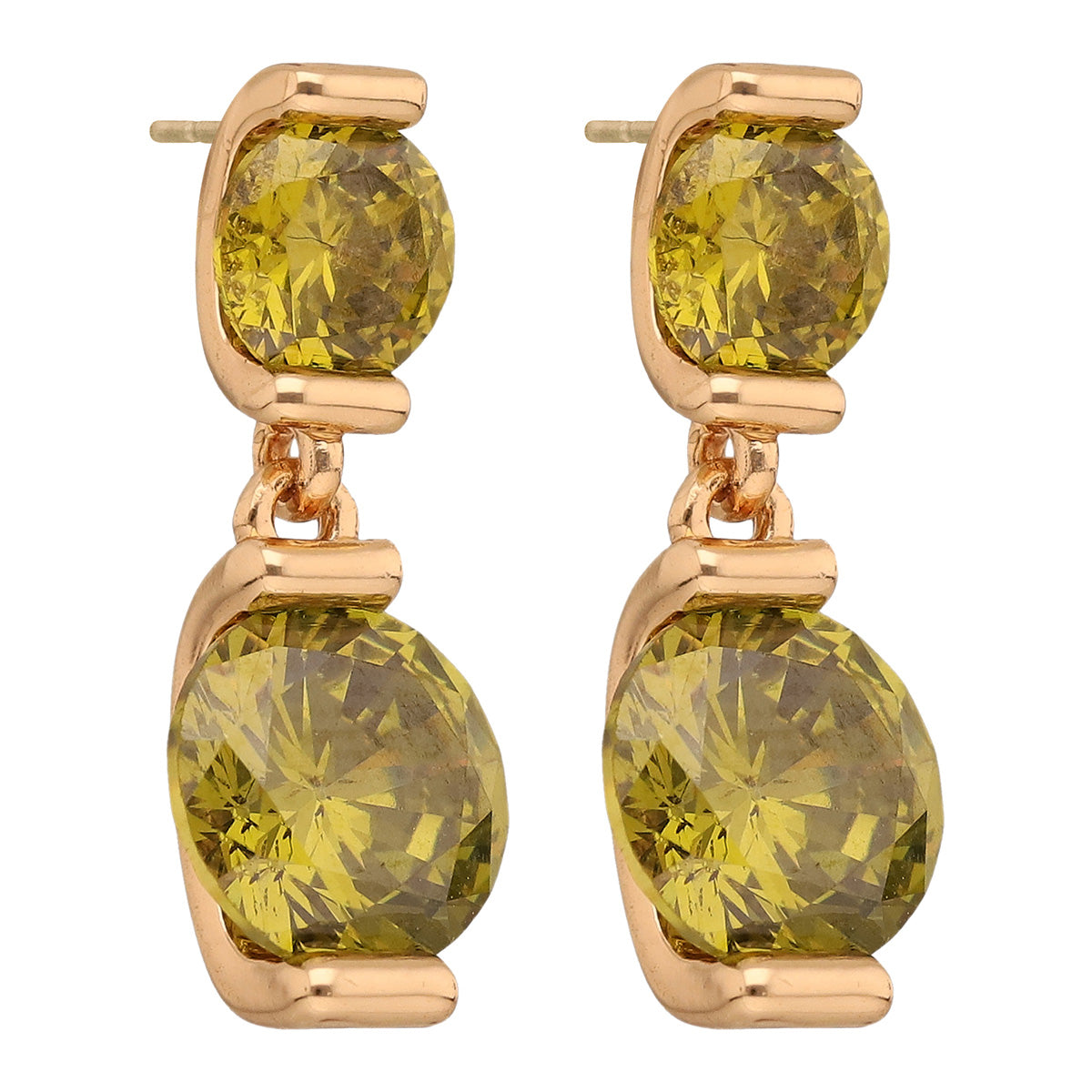 ARETES NAPIER SOCIAL CLR CZ KEY ITEM EARS ESMERALDA