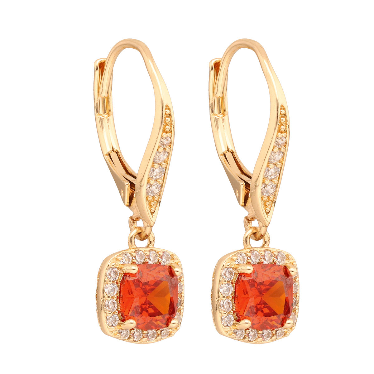ARETES NAPIER SOCIAL CLR CZ KEY ITEM EARS SIAM