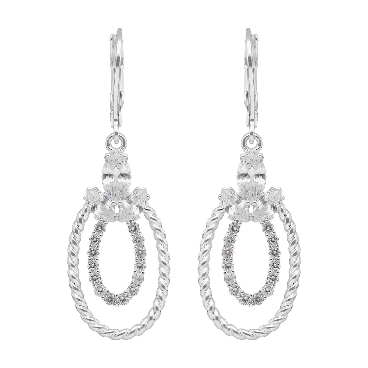 ARETES NAPIER SOCIAL CZ EARS M2 CRISTAL