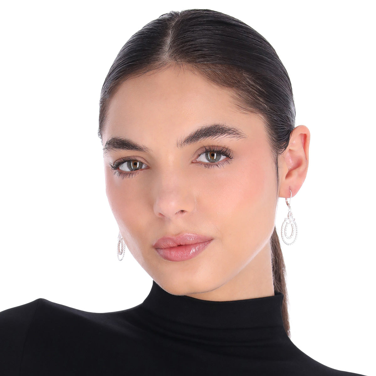 ARETES NAPIER SOCIAL CZ EARS M2 CRISTAL