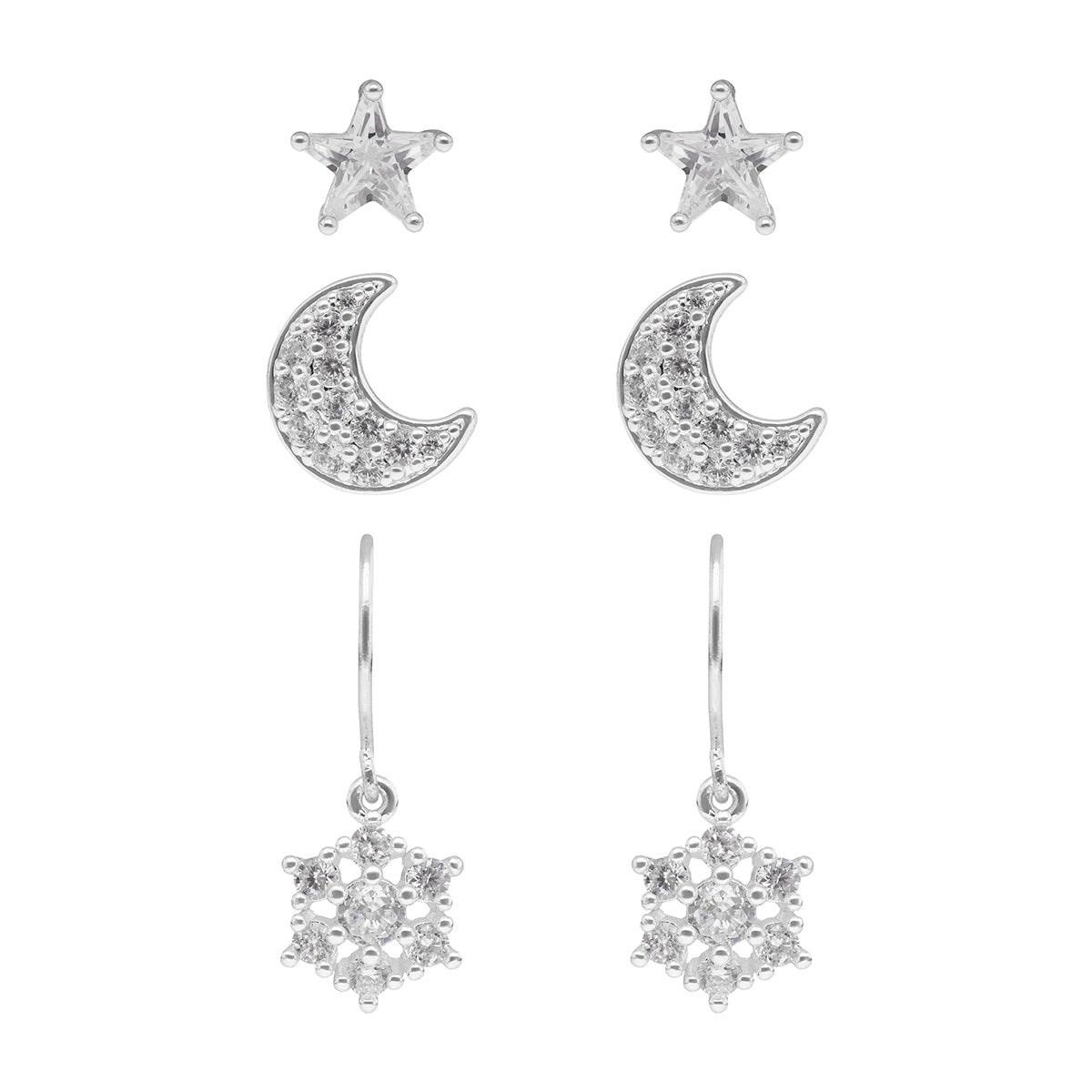 ARETES NAPIER SOCIAL CZ EARS M2 CRISTAL