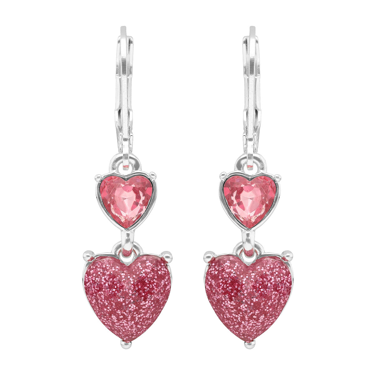 ARETES NAPIER LOVE HEARTS ROSA