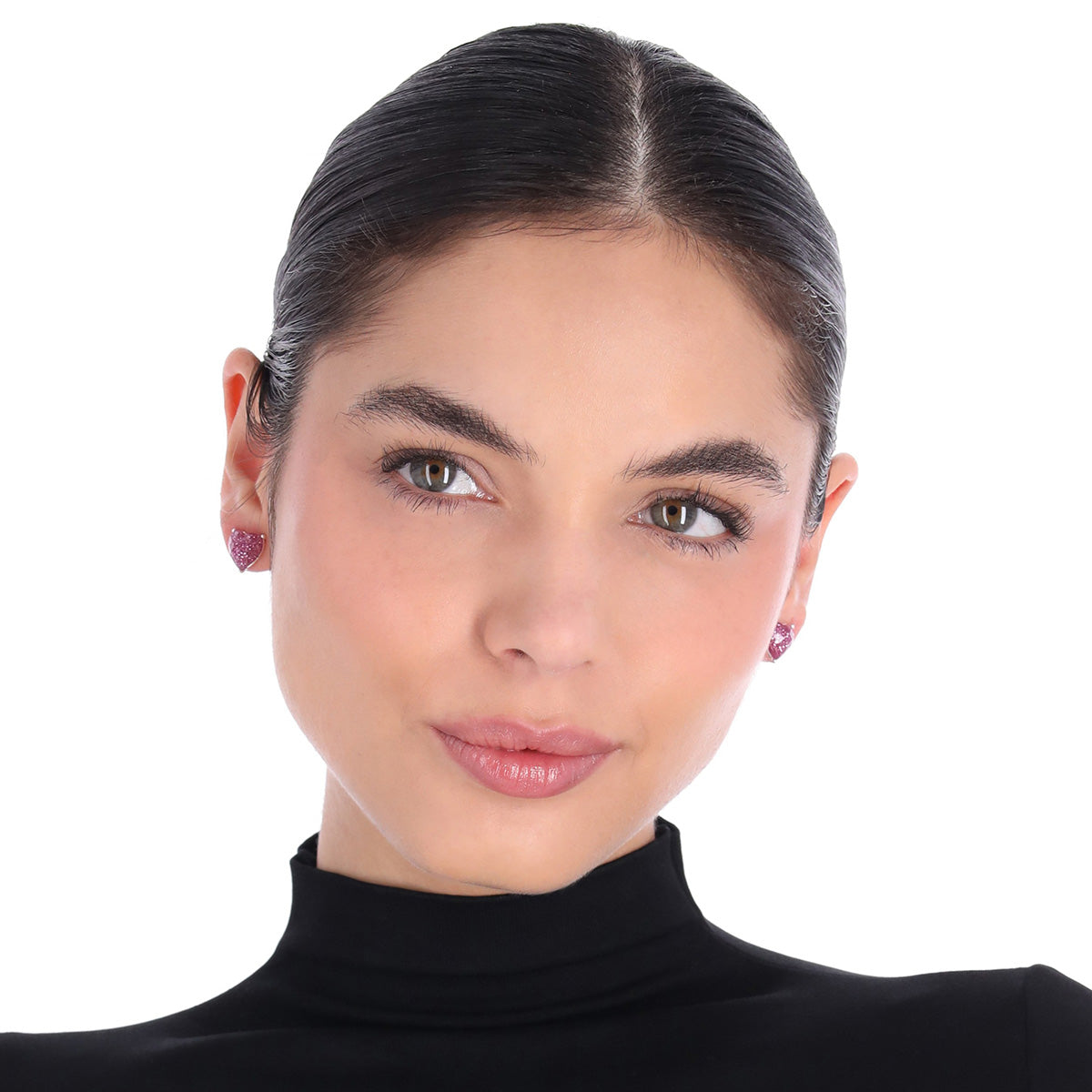 ARETES NAPIER LOVE HEARTS ROSA