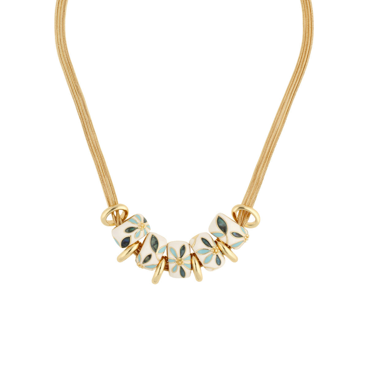 COLLAR NAPIER SPRING BLOOMS ORO
