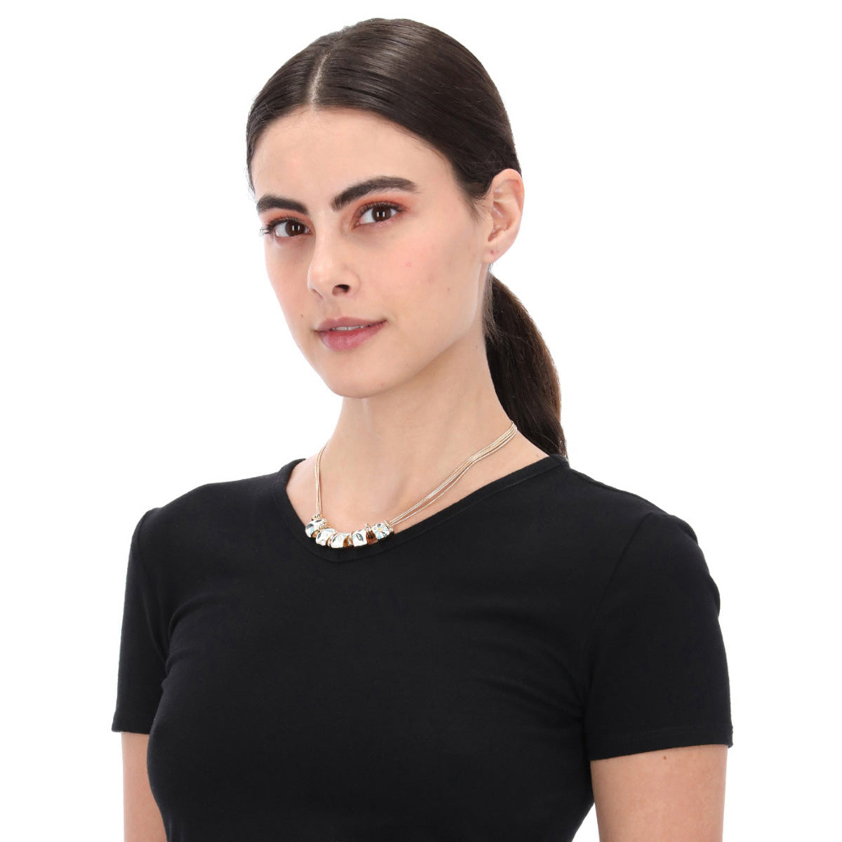 COLLAR NAPIER SPRING BLOOMS ORO
