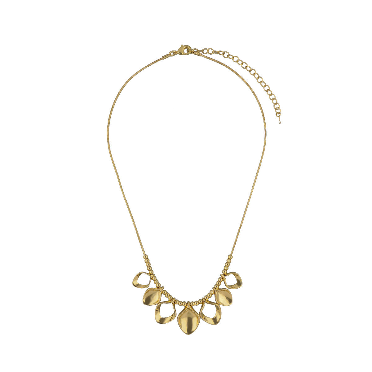 COLLAR NAPIER TWISTED PETALS ORO