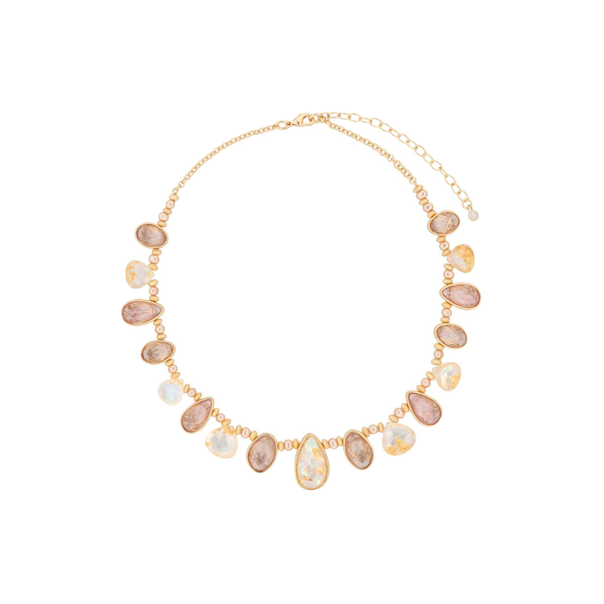 COLLAR NAPIER NK 16IN SUMMER ABALONE COLLAR - GLD/MLT DORADO