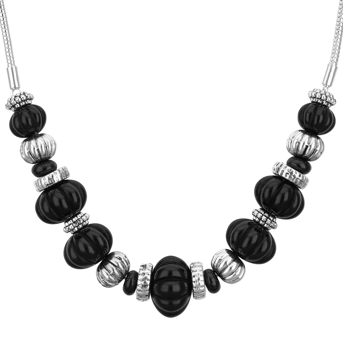 COLLAR NAPIER MIDNIGHT BEADS NEGRO