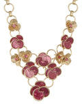 Collar Napier Dorado Origami Flowers 17N00846