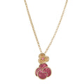 Collar Napier Dorado Origami Flowers para Mujer 17N00847