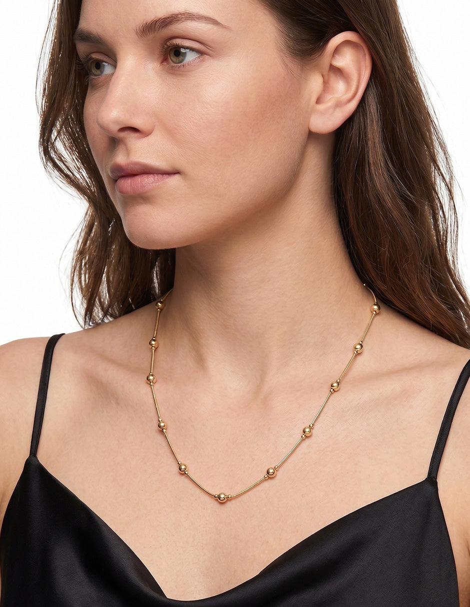 Collar Napier Color Dorado Basic Para Mujer 17N00872