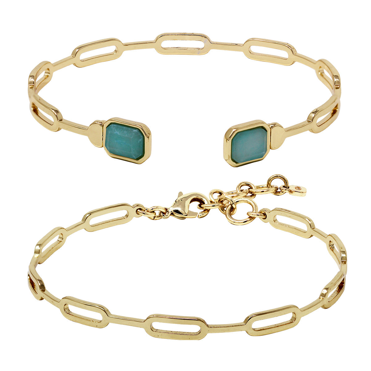 PULSERA NINE WEST COLOR STONE MULTIPLIER DORADO