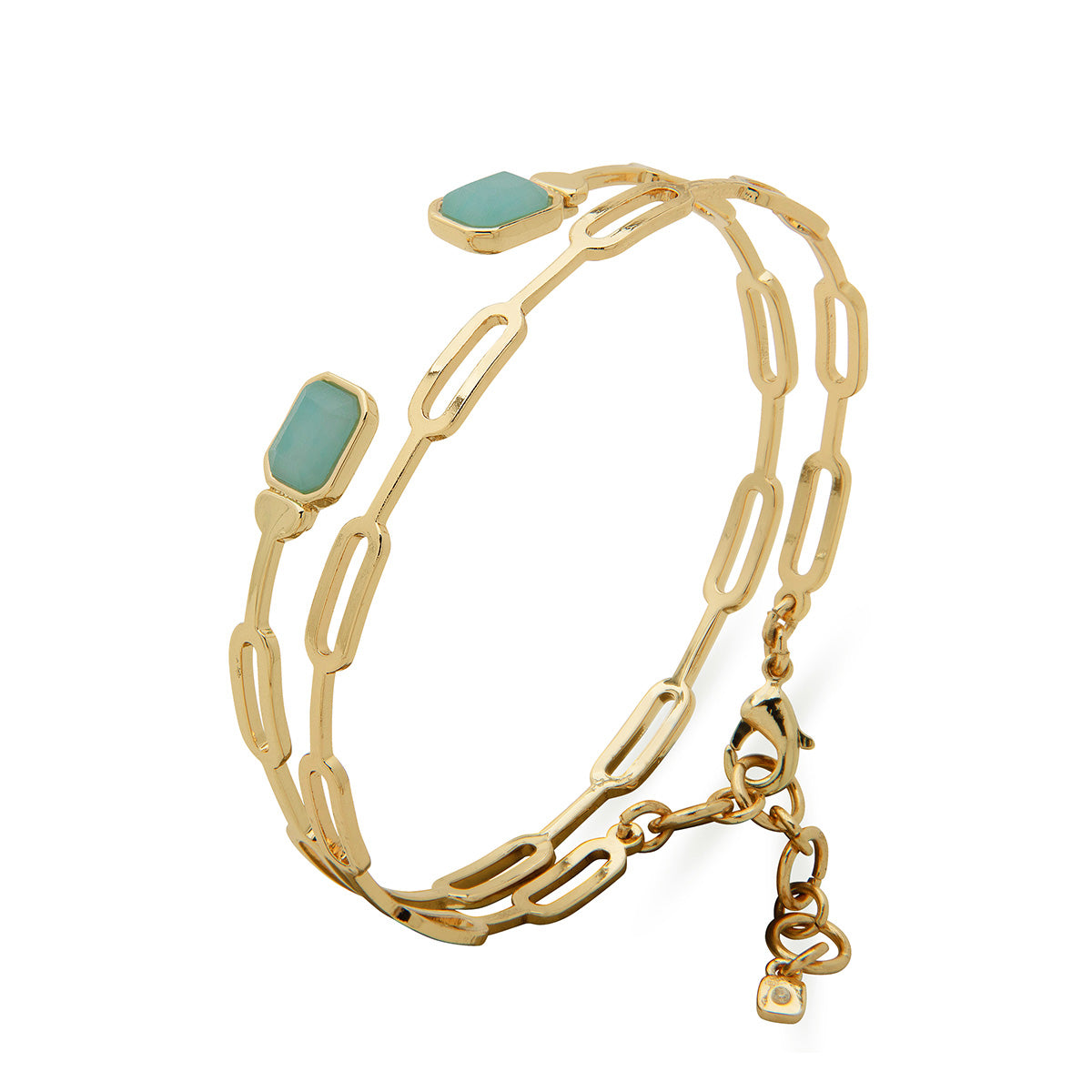 PULSERA NINE WEST COLOR STONE MULTIPLIER DORADO