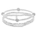 PULSERA NINE WEST FIRE BALLS PLATA