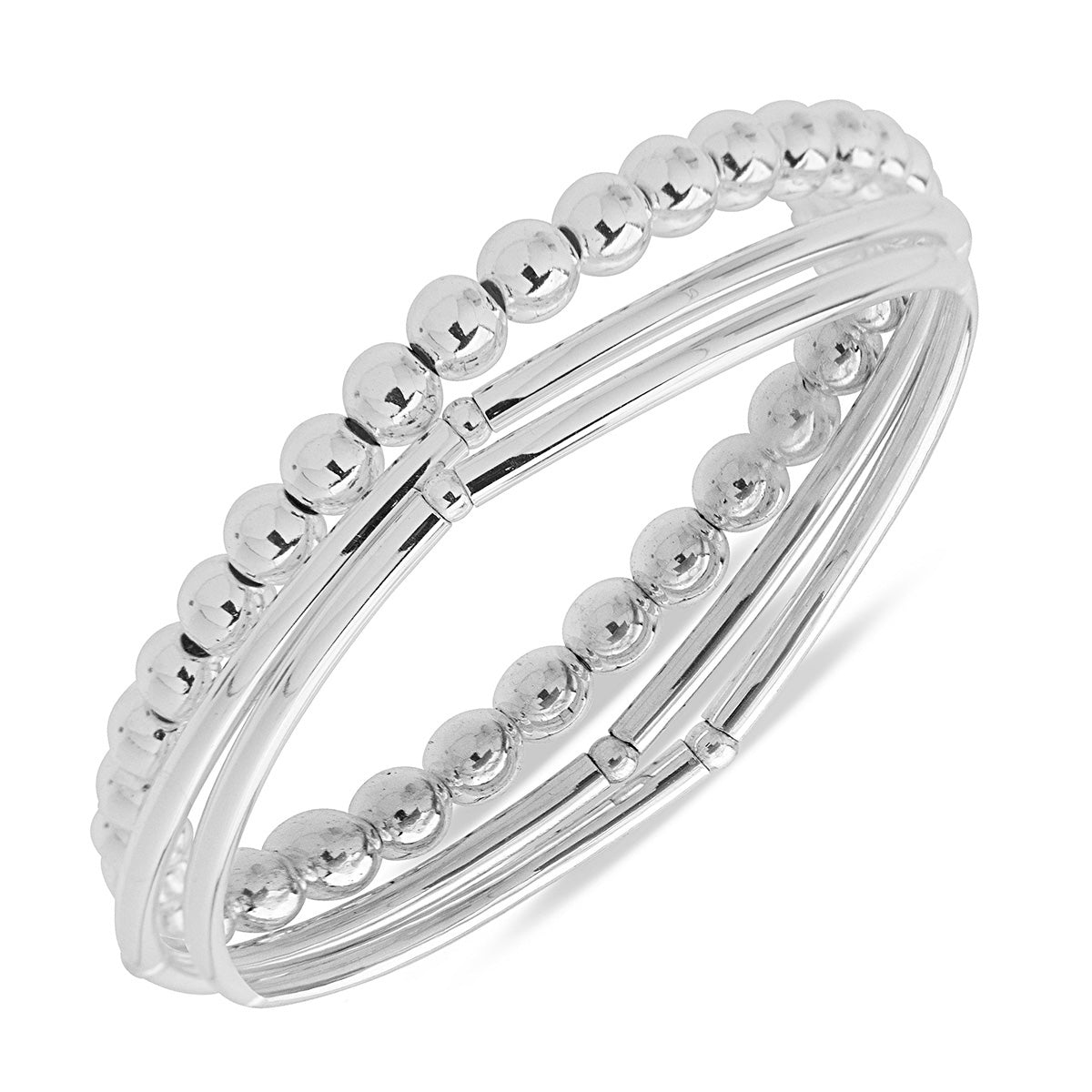PULSERA NINE WEST SET SILVER PLATA