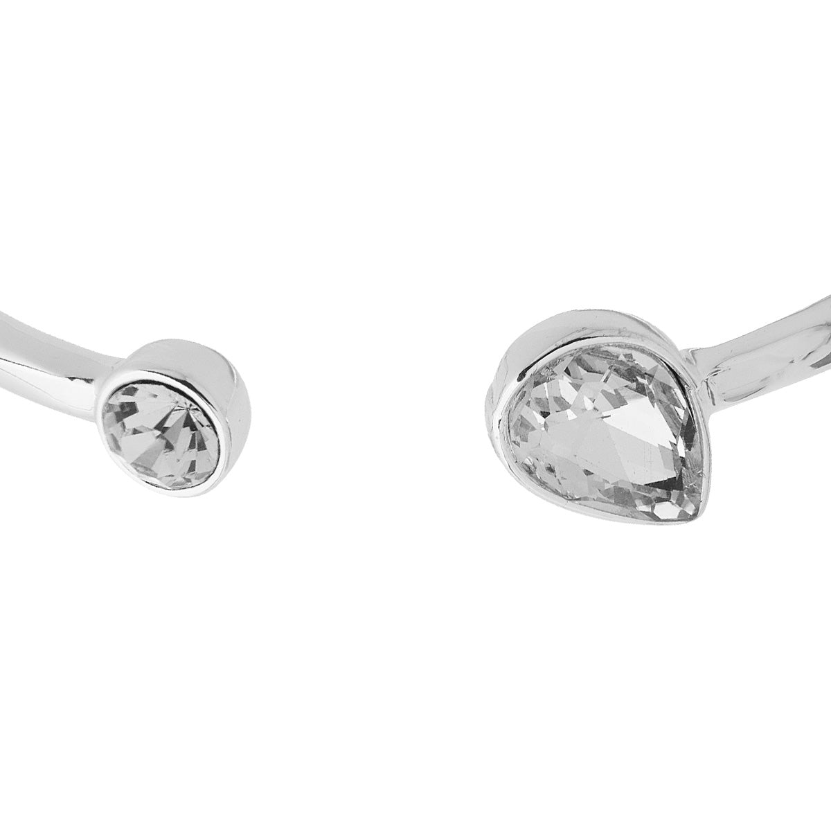 PULSERA NINE WEST SILVER SOCIAL CRYSTAL PLATA