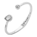 PULSERA NINE WEST SILVER SOCIAL CRYSTAL PLATA