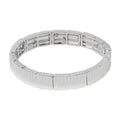 PULSERA NINE WEST TEXTURED METAL PLATA
