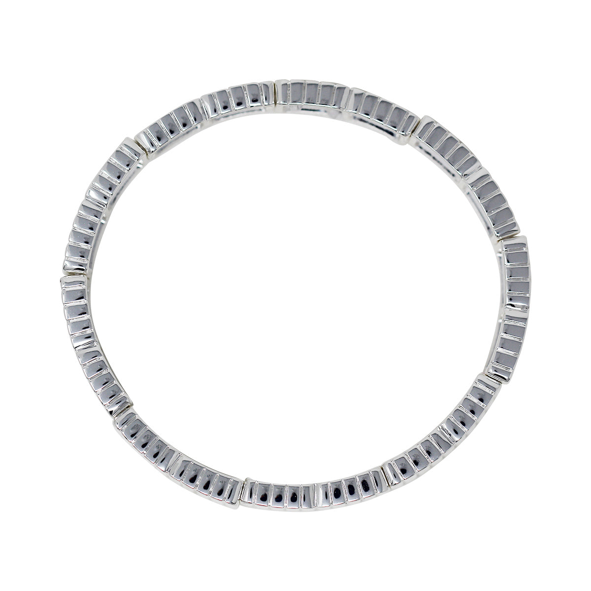 PULSERA NINE WEST TEXTURED METAL PLATA