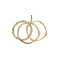 PULSERA NINE WEST STRIPED PAVE DORADO