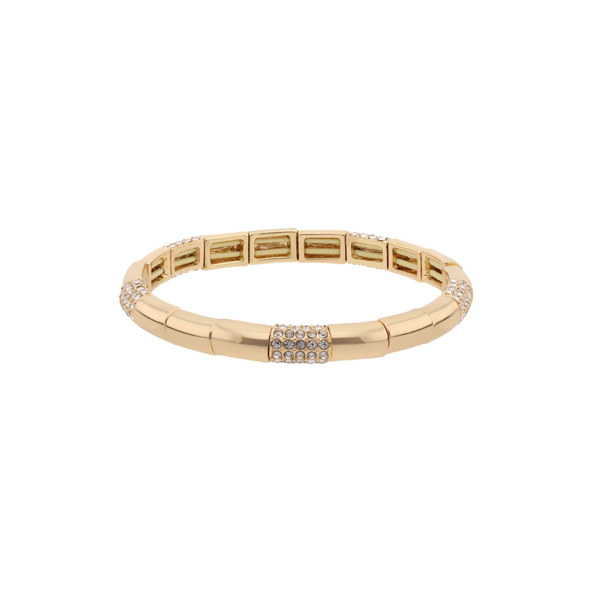 PULSERA NINE WEST PAVE TUNNELS DORADO