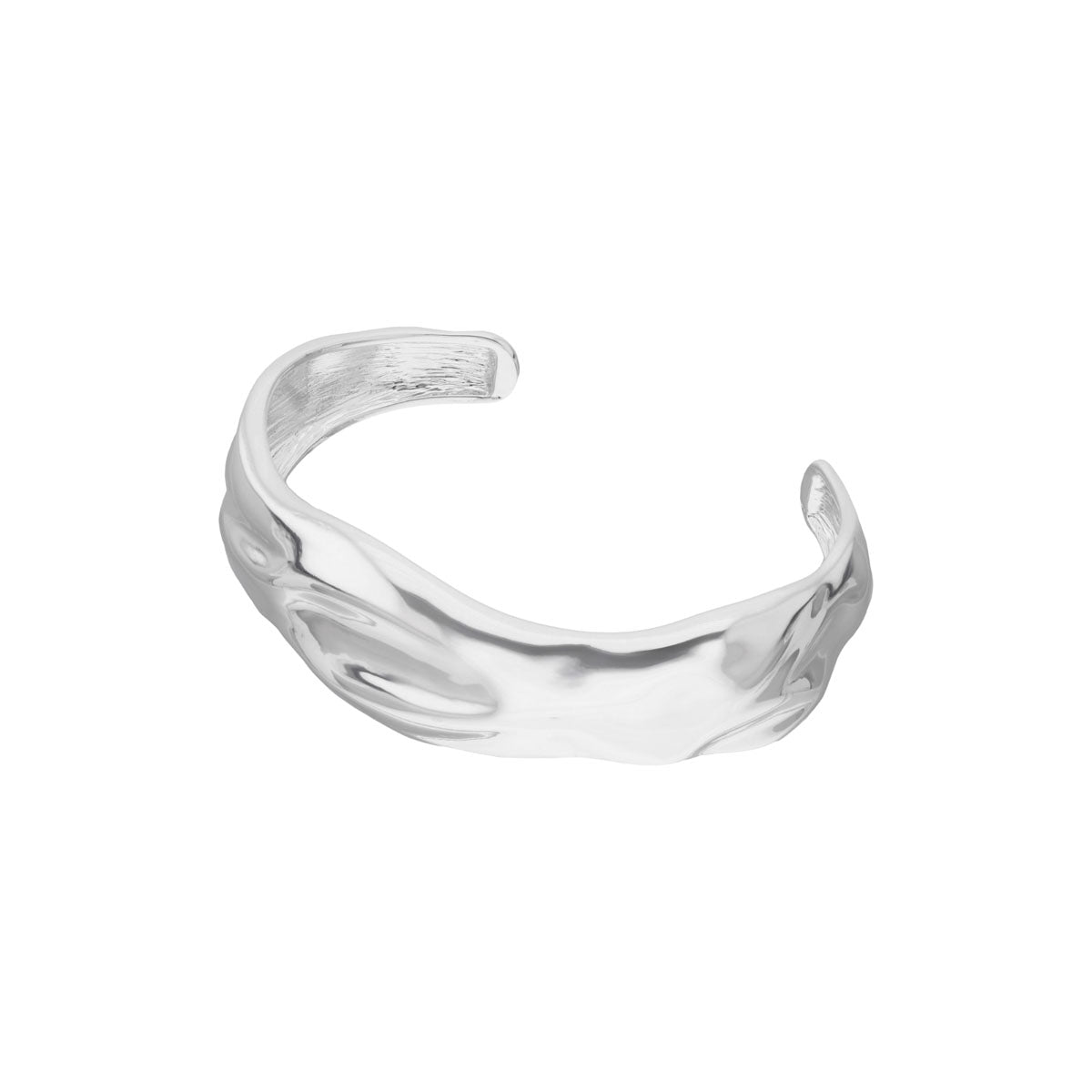 PULSERA NINE WEST SILVER MOLTEN METAL PLATEADO