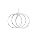 PULSERA NINE WEST TWISTED CRYSTAL STONES PLATEADO