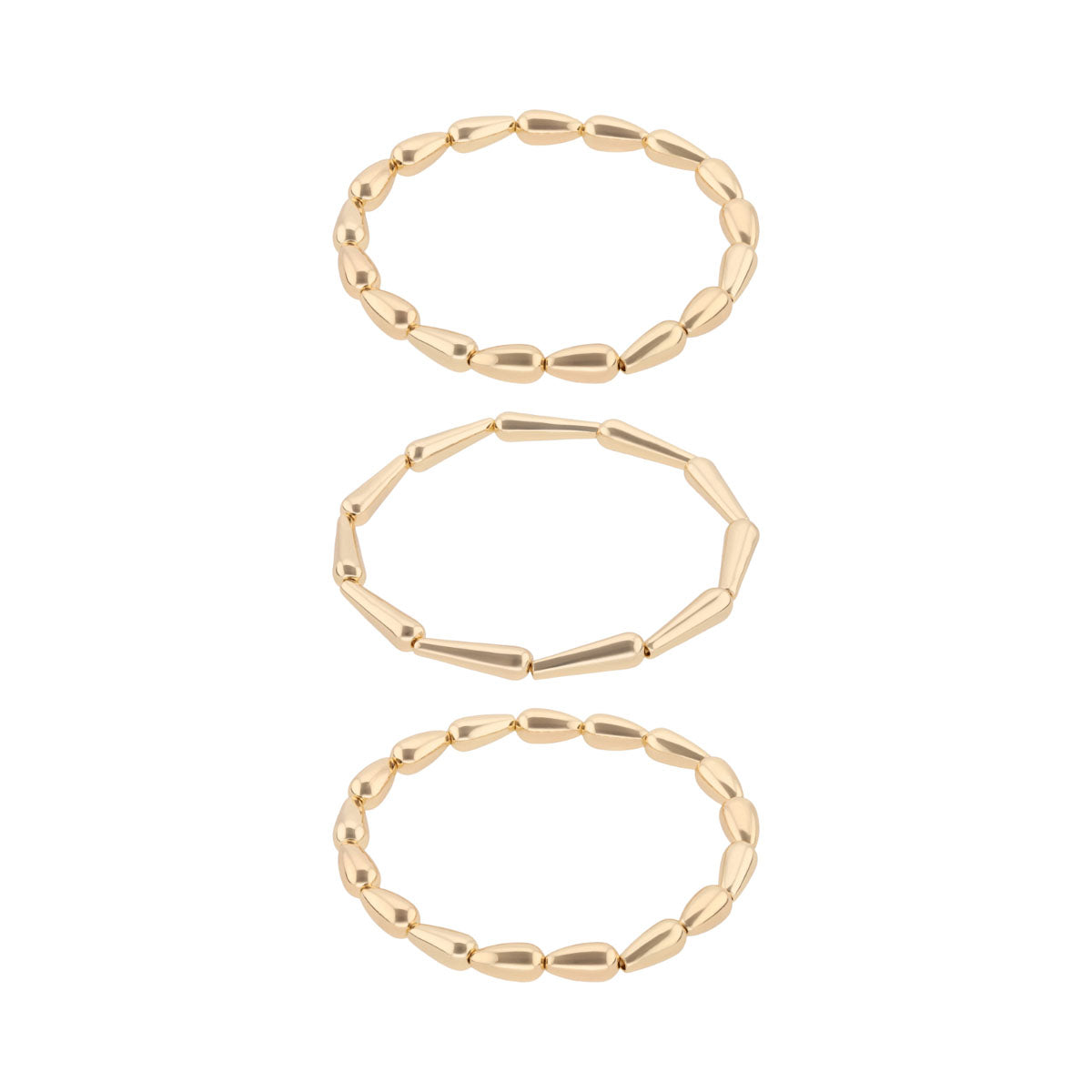 PULSERA NINE WEST GOLD TEARDROP DORADO