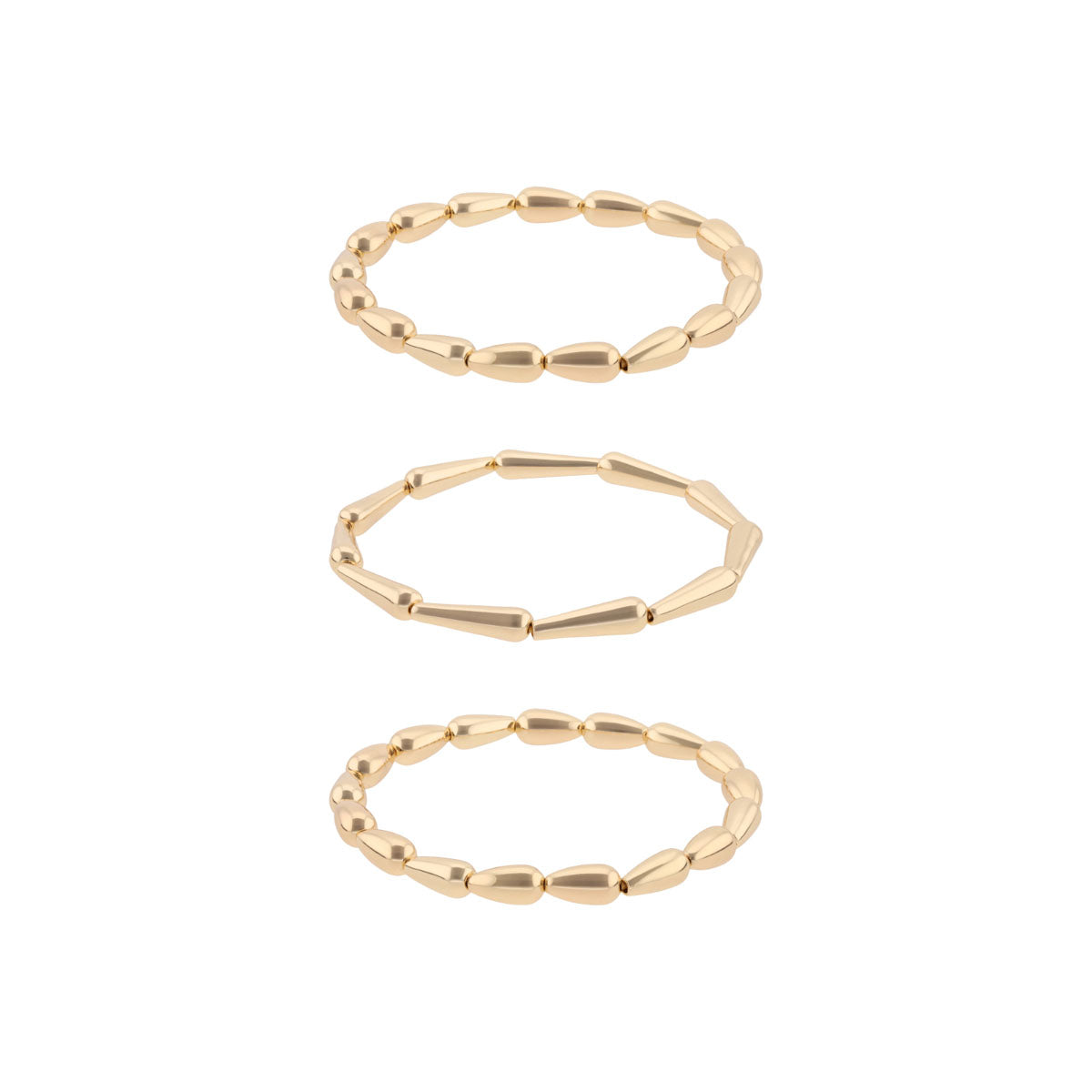 PULSERA NINE WEST GOLD TEARDROP DORADO
