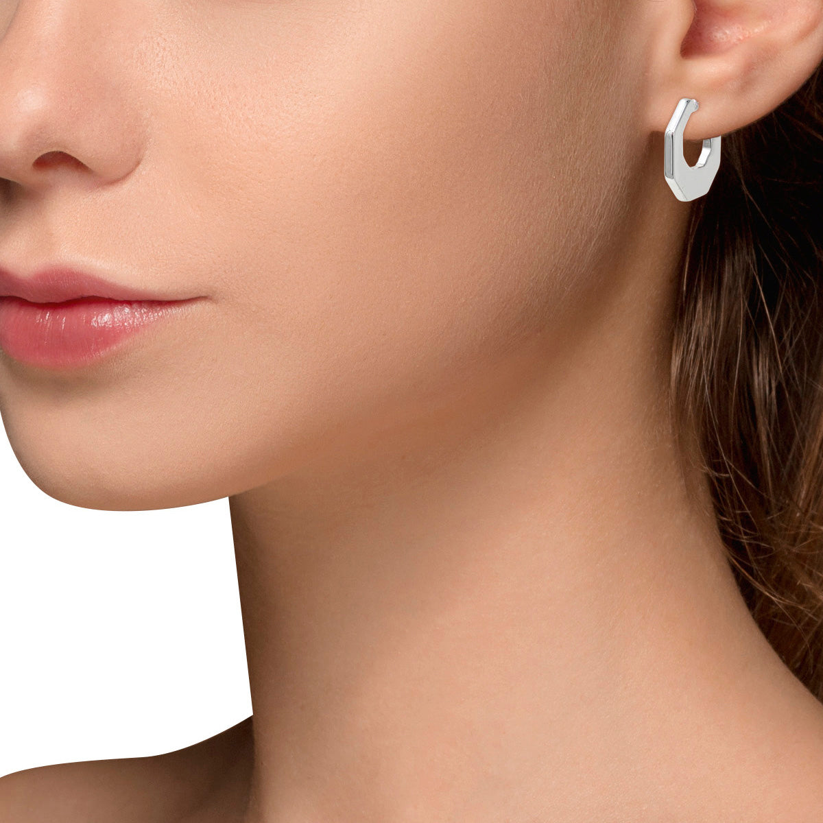 ARETES NINE WEST BASIC METAL EARS F2 BITONO