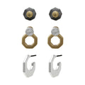 ARETES NINE WEST BASIC METAL EARS F2 BITONO