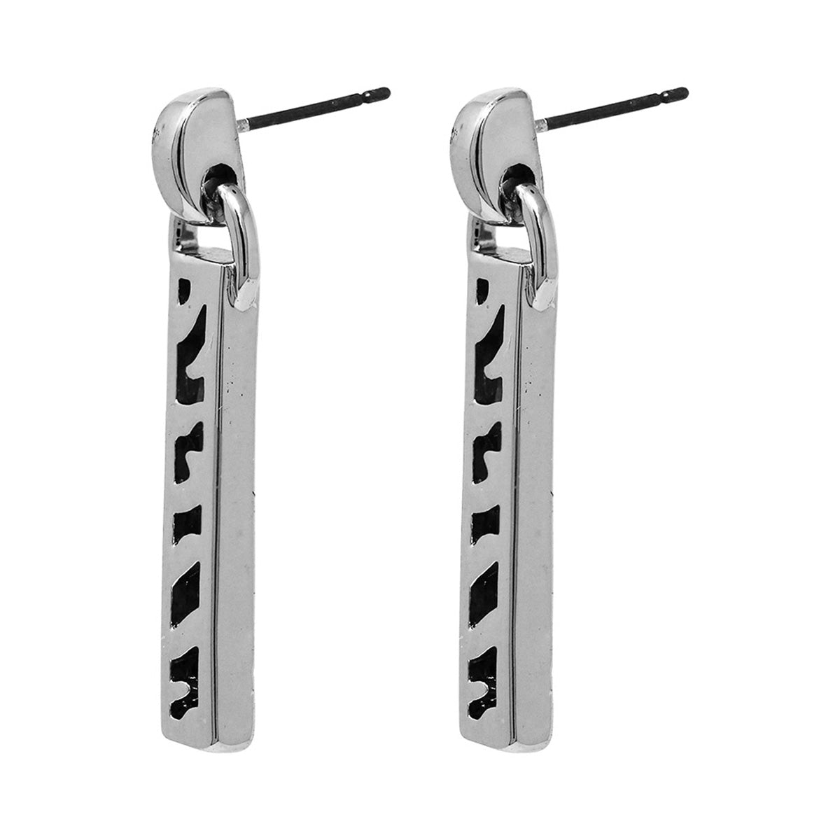 ARETES NINE WEST ANIMAL INSTINCT PLATA