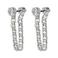 ARETES NINE WEST LINKS AND CHAINS PLATA