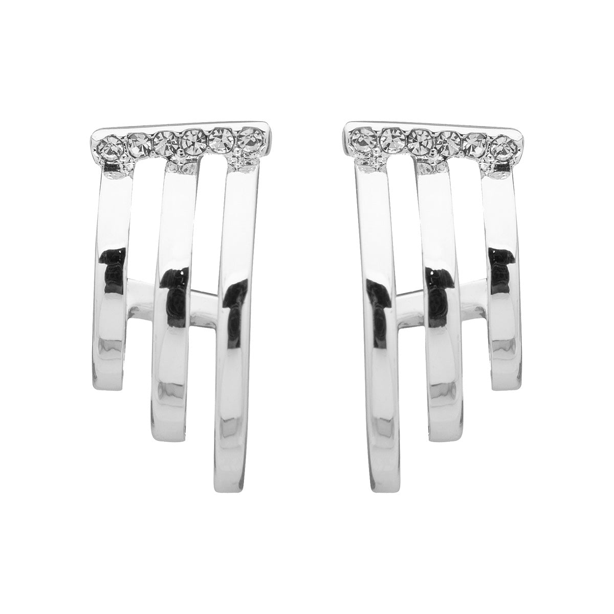 ARETES NINE WEST BASIC METAL EARS F3 PLATA