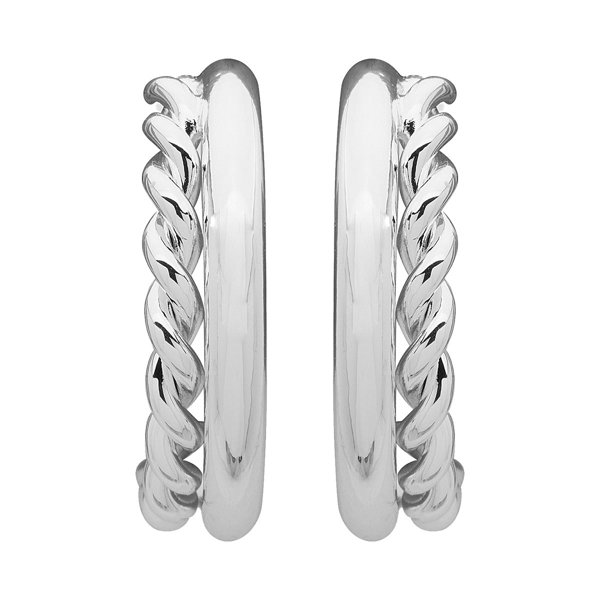 ARETES NINE WEST BASIC METAL EARS F2 PLATA