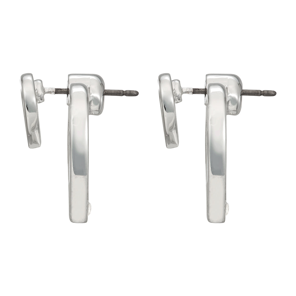 ARETES NINE WEST BASIC MTL EARS MAY MKT 2 PLATA