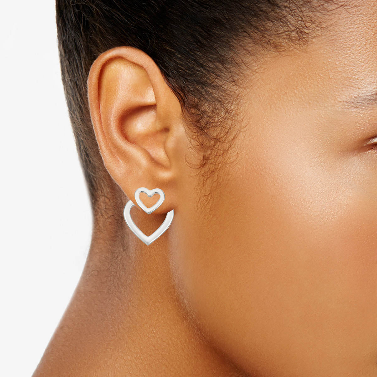 ARETES NINE WEST BASIC MTL EARS MAY MKT 2 PLATA