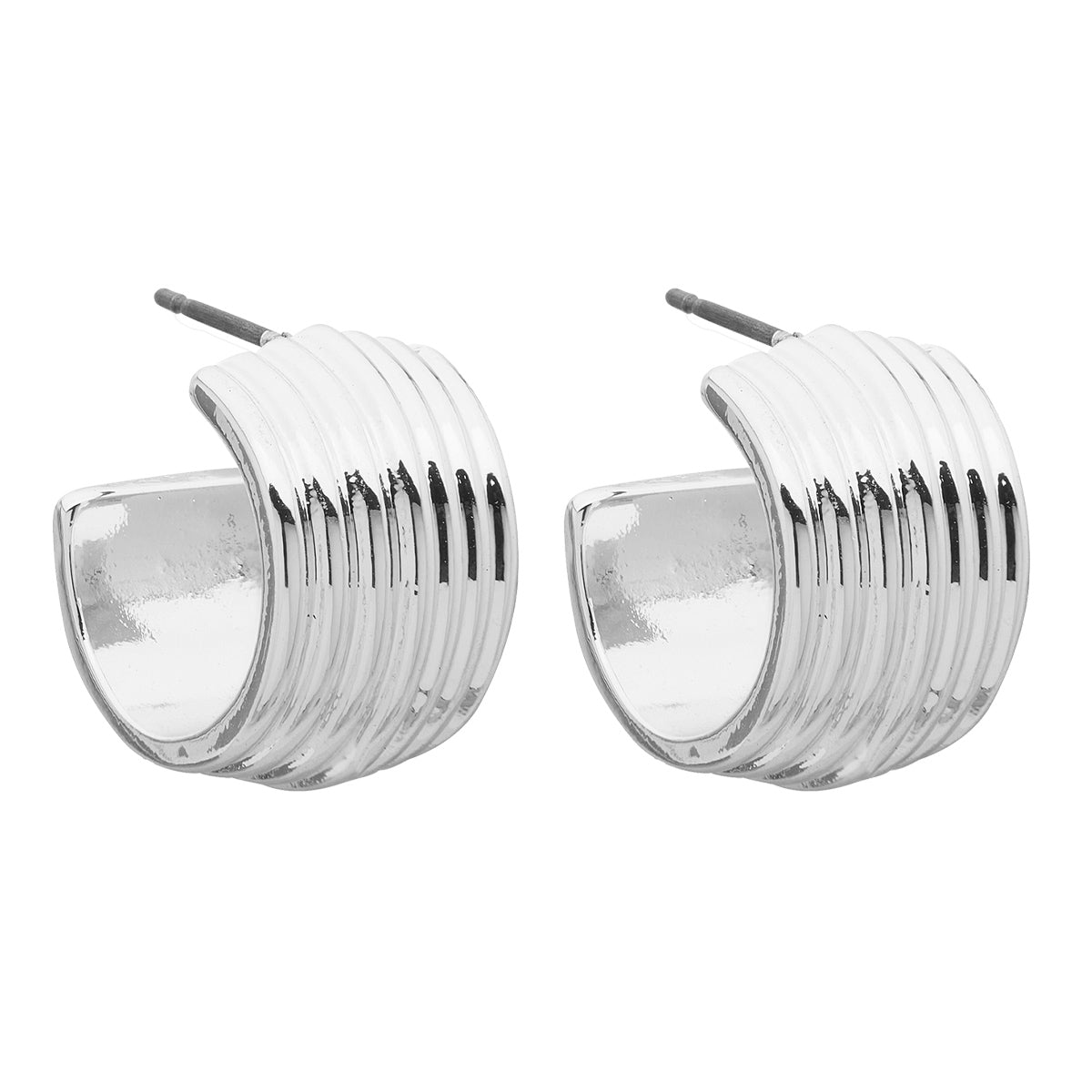 ARETES NINE WEST BASIC MTL EARS MAY MKT 1 PLATA