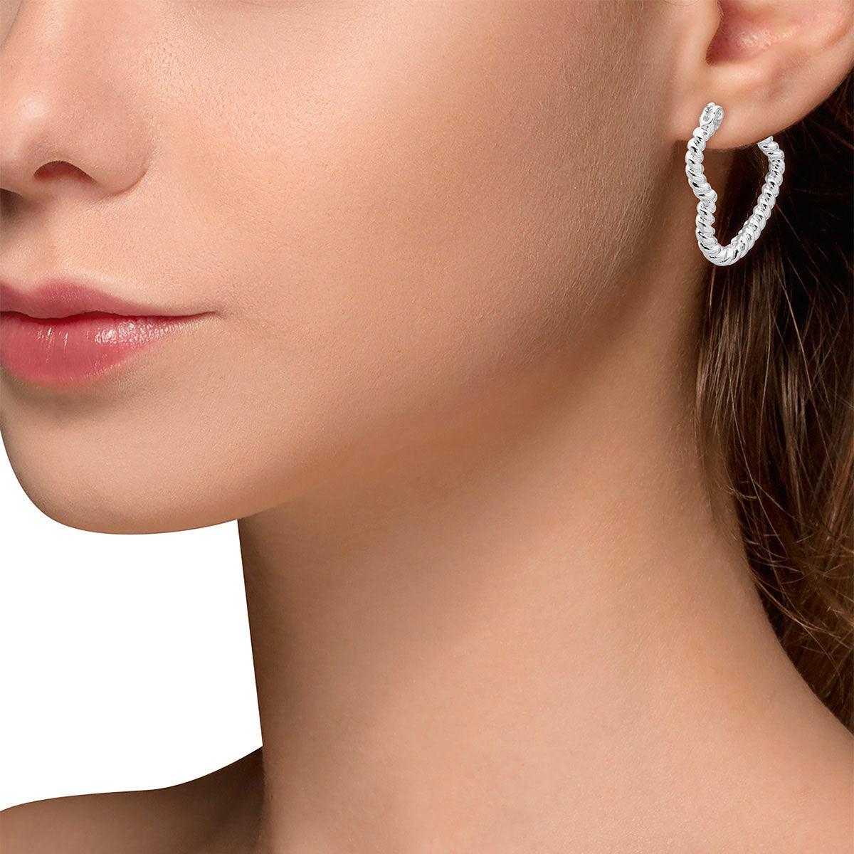 ARETES NINE WEST BASIC MTL EARS MAY MKT 1 PLATA