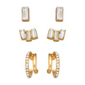 ARETES NINE WEST SOCIAL BAGUETTE DORADO