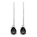 ARETES NINE WEST COLOR STONES PLATA