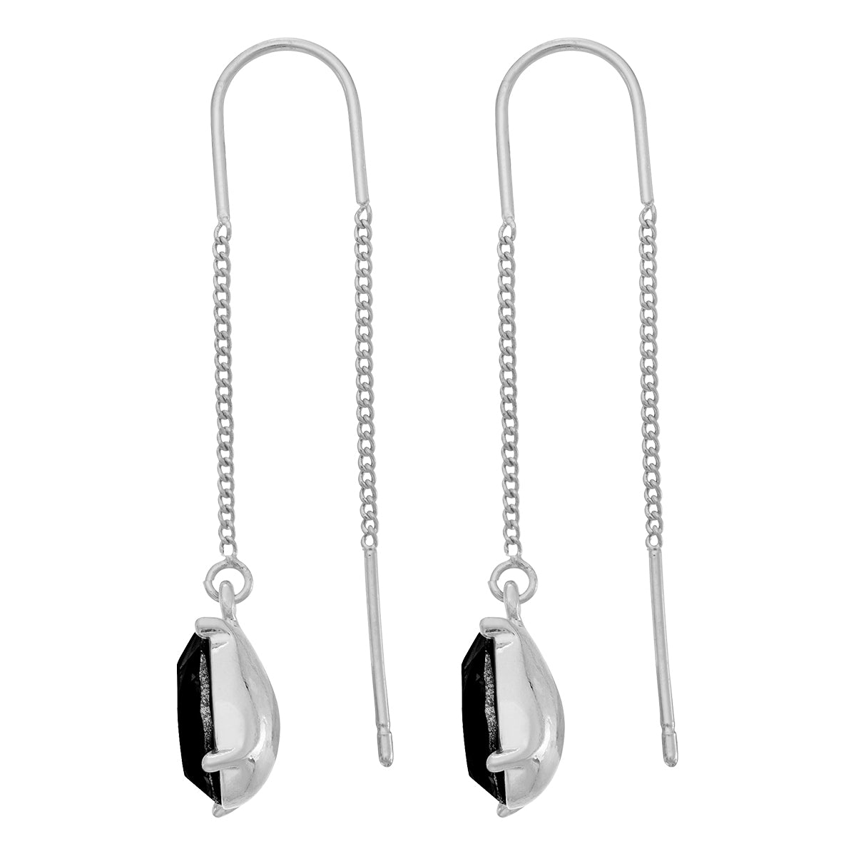 ARETES NINE WEST COLOR STONES PLATA