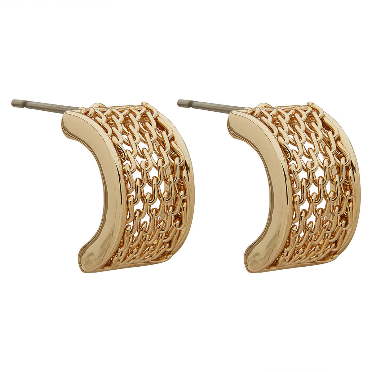ARETES NINE WEST METAL MESH & TUBE DORADO