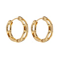 ARETES NINE WEST METAL WHEAT CHAINS DORADO